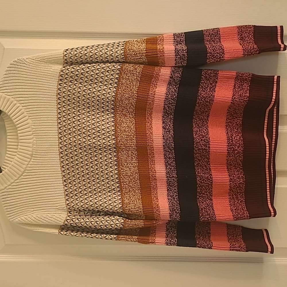 Talbots Textured Stripe Thermolite Sweater